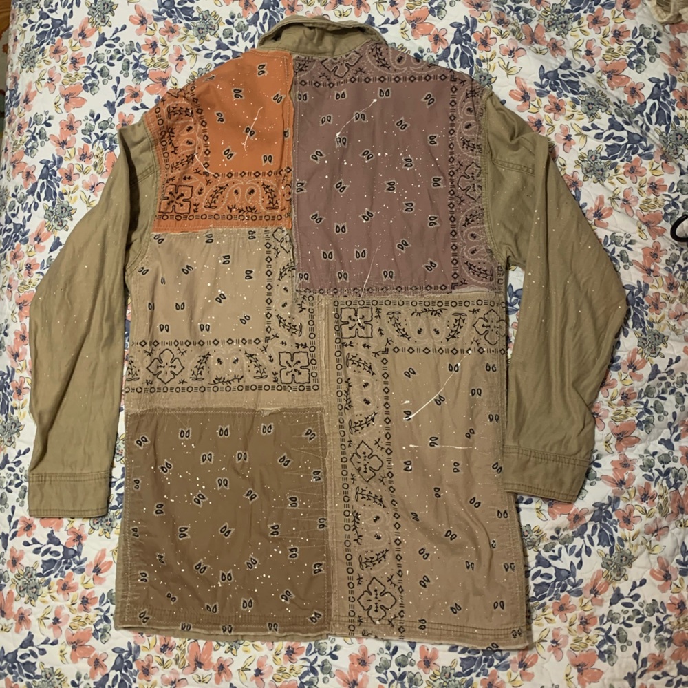Free People Multicolor Patchwork Utility Jacket - image 2